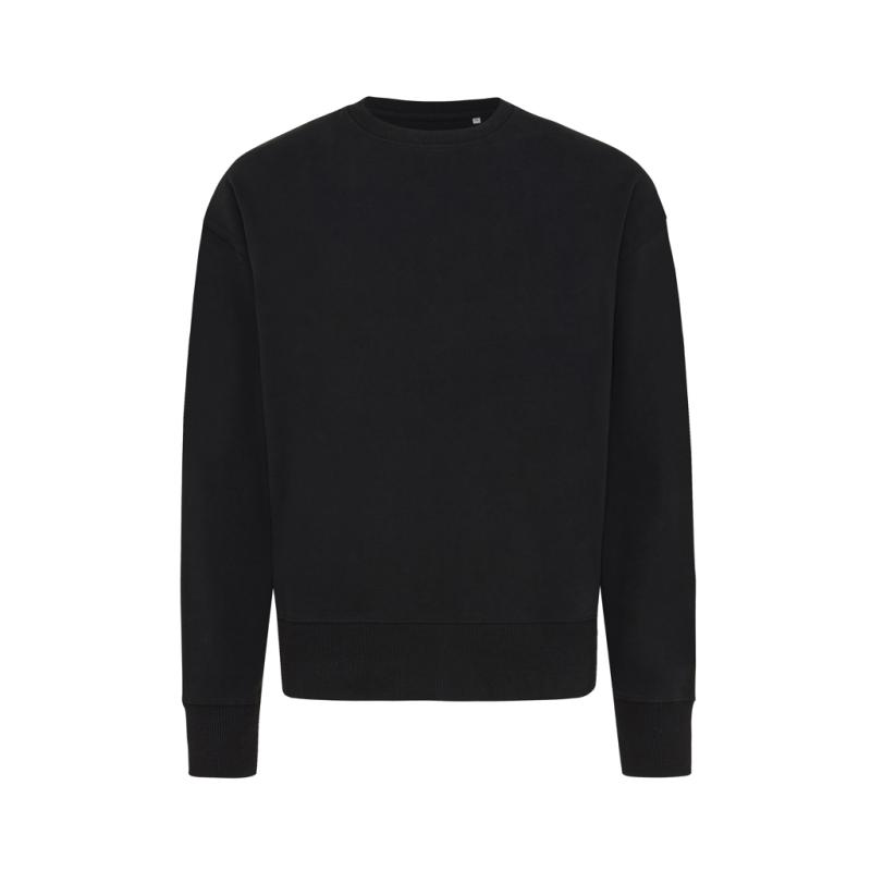 Mikina IQONIQ Kruger relaxed fit z recykl. bavlny čierna XL 1