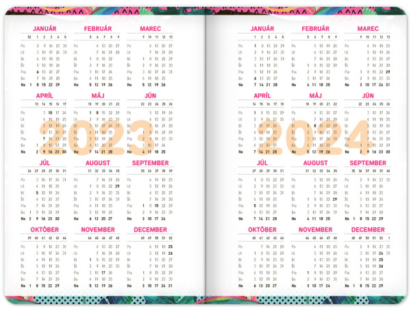 Školský diár Fresh (september 2023 – december 2024), 9,8 × 14,5 cm 2