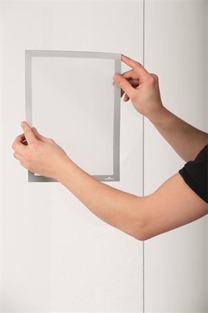 Informačný panel, A4, so statickým priľnutím, DURABLE "DURAFRAME® SUN", strieborná 3