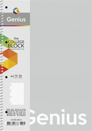 Špirálový zošit, linajkový, A4, 80 listov, PP obal, SHKOLYARYK "Genius Pastel", mix 4