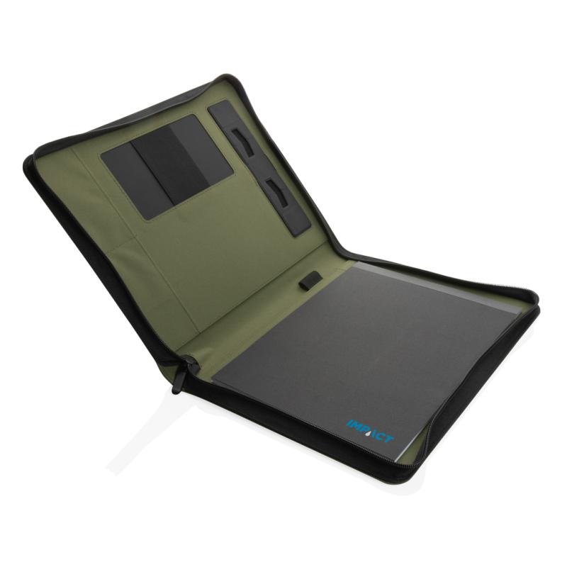 Portfólio na zips z 300D RPET AWARE™ zelená 3