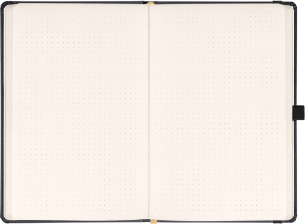 NOTIQUE Notes Balacron, čierný, bodkovaný, 15 x 21 cm 1