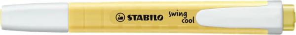 Zvýrazňovač, 1-4 mm, STABILO "Swing Cool", pastelový vanilkový 1