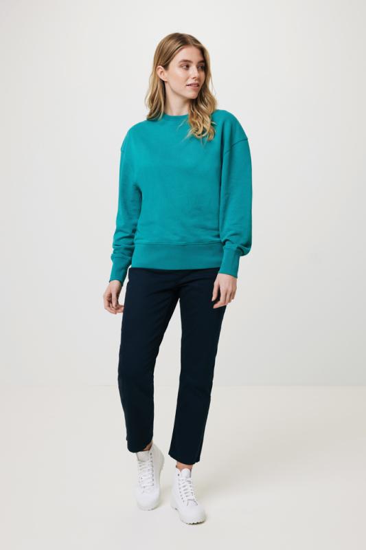 Mikina IQONIQ Kruger relaxed fit z recykl. bavlny verdigris XXS 6