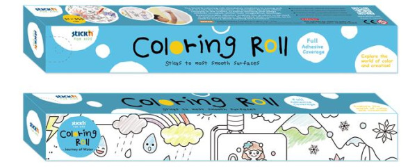 Omaľovávanka v kotúči, samolepiaca, 31x355 cm, STICK N, cesta vody 1