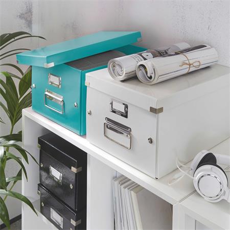 Odkladací box, A4, LEITZ "Click&Store", ľadovo modrá 3