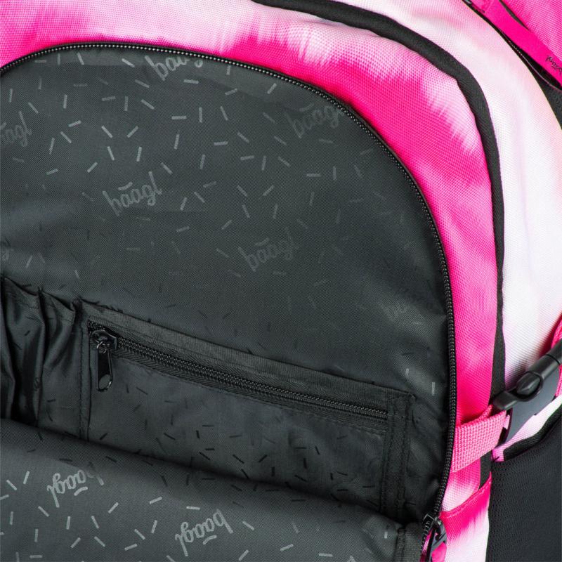 BAAGL Školský batoh Skate Pink Stripes 9