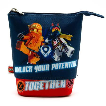 Peračník, na zips, pop-up, LEGO "Ninjago Together", modrý-červený, vzorovaný