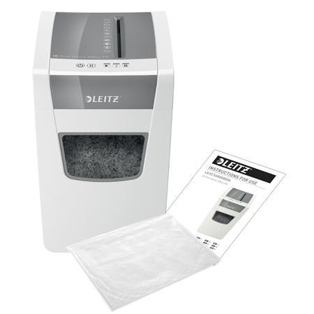 Skartovací stroj, konfety, 10 listov, LEITZ "IQ Slim Home Office" 10