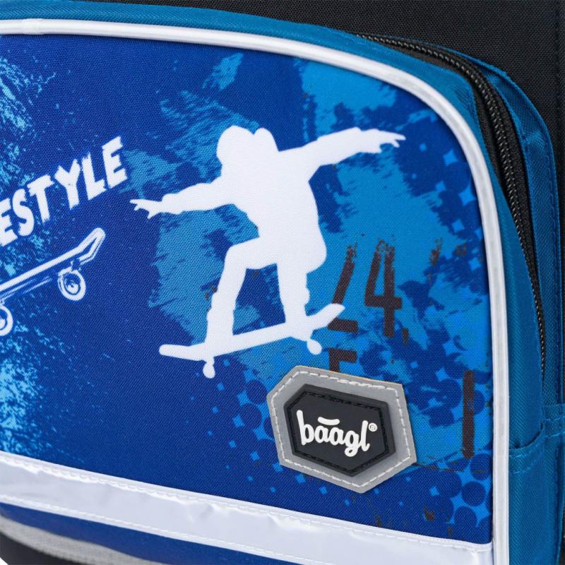 BAAGL Školská aktovka Ergo Skateboard 10