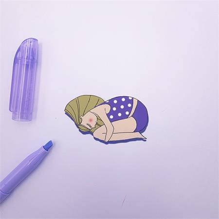 Zvýrazňovač, 1-3,3 mm, zmazateľný, PILOT "Frixion Light Soft", pastelová fialová 2