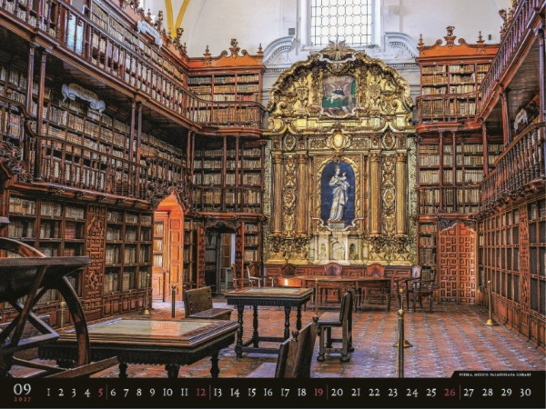 Nástenný kalendár Bibliotheca 2027 10