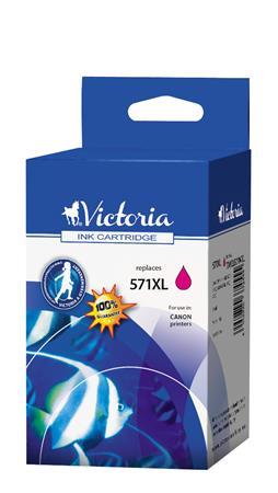 CLI-571MXL Toner k tlačiarňam Pixma MG5750, 6850,7750, VICTORIA červená, 11 ml