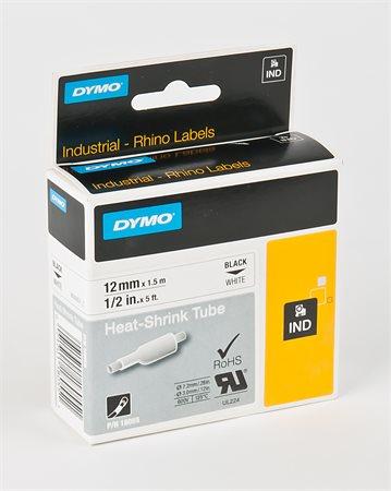 DYMO Páska, fóliovaná, 12 mm x 1,5 m, biela/čierne písmenká 1