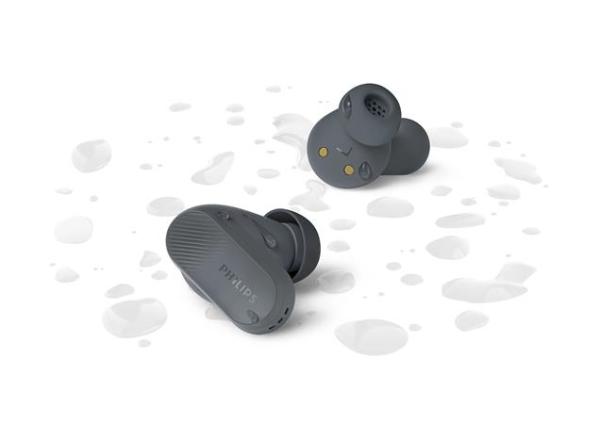 Slúchadlá, TWS bezdrôtové, Bluetooth 5.3, PHILIPS "TAT3509", sivé 6