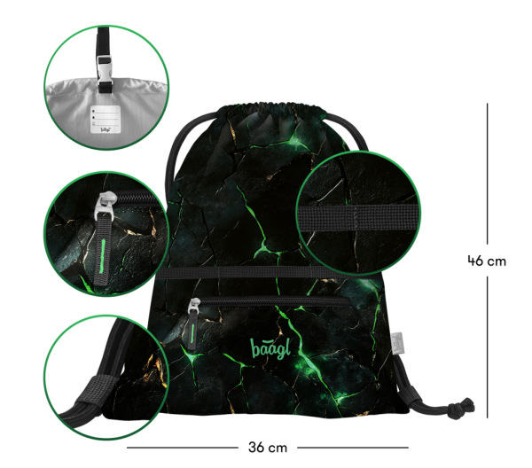 BAAGL Vrecko s priehradkou na zips Draci 2