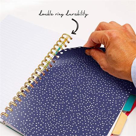 Špirálový zošit, B5, linajkový, 100 listov, PUKKA PAD "Floral Love Project Book", mix vzor 6