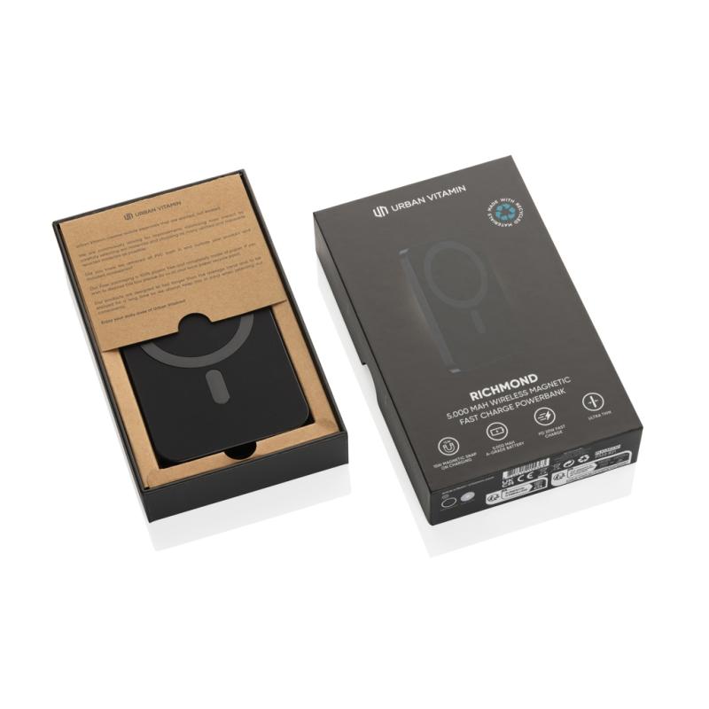 Powerbanka 5000mAh Urban Vitamin Richmond z RCS alu a plastu čierna 18