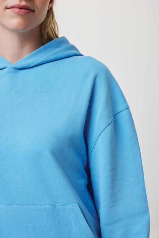 Mikina s kapucňou IQONIQ Yoho relaxed fit z recykl. bavlny tranquil blue XXL 17