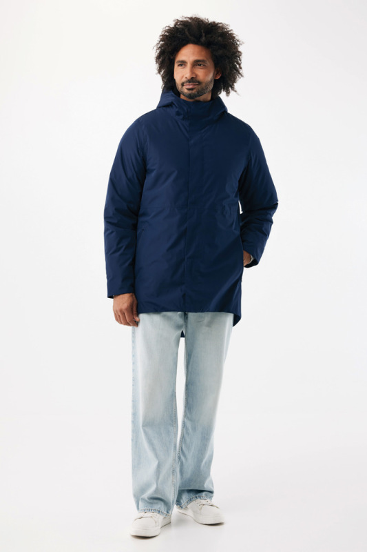 IQONIQ Thelon parka z recyklovaného polyesteru námornícka modrá 4XL 10