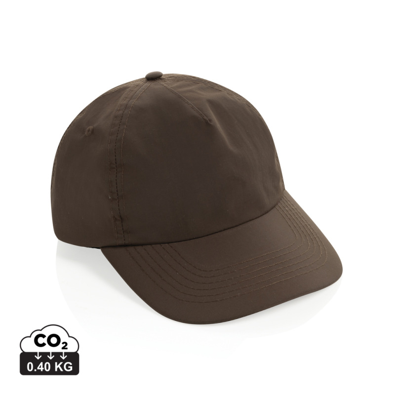 KENTO URBAN RCS dobrodružná 5-panel. šiltovka z rec. nylonu hnedá