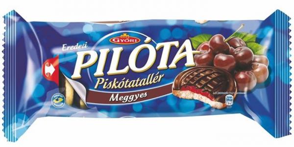 GYŐRI Čokopiškóty "Pilóta", višňa
