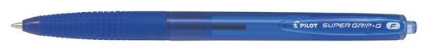 Guľôčkové pero, 0,22 mm, stláčací mechanizmus, PILOT "Super Grip G", modré