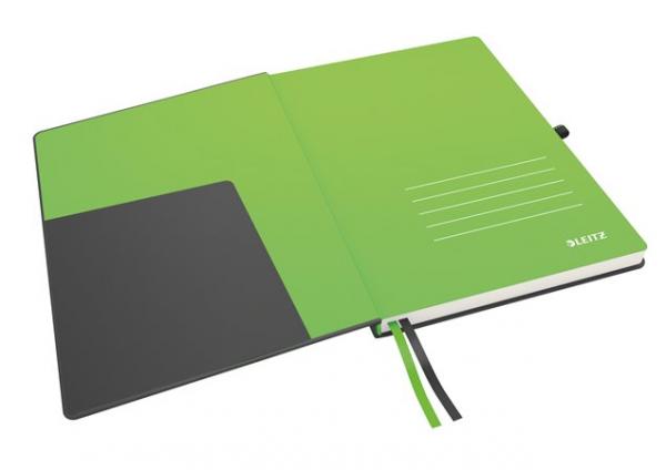 Poznámkový zošit, exkluzívny, A4, štvorčekový, 80 listov, tvrdá obálka, LEITZ "Complete", 4