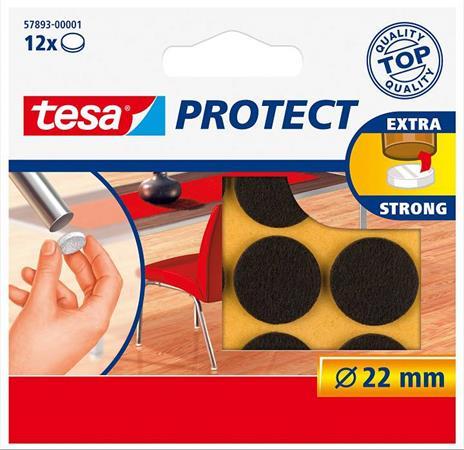 Ochranné podložky, proti poškriabaniu, 22 mm, TESA "Protect", hnedá 1