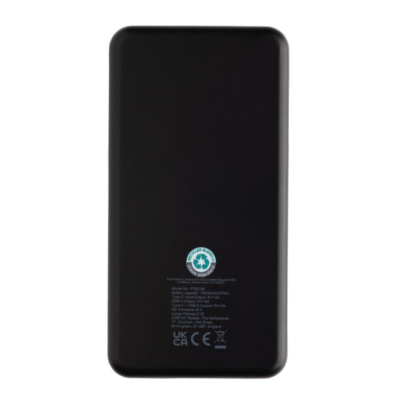 Powerbanka Boostcore 10000mAh s USB C z RCS recykl. plastu čierna 3