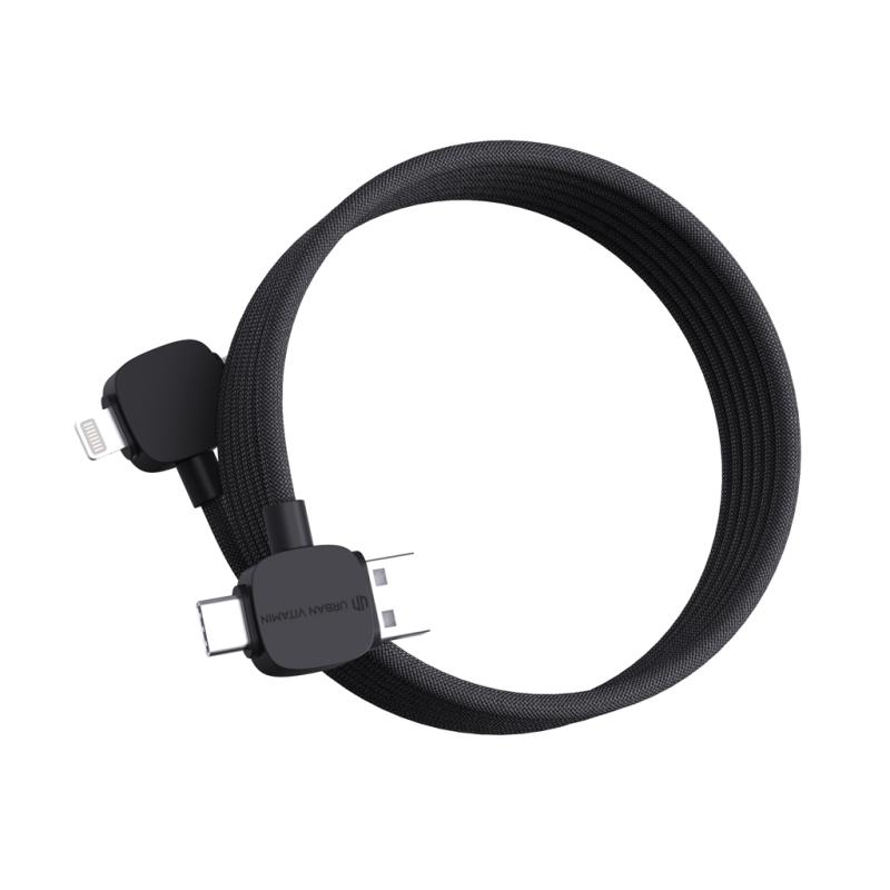 Magnetický kábel Urban Vitamin Stockton 65W z rec. TPE/PET čierna 1