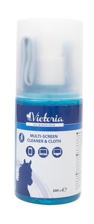 Čistiaca tekutina na monitory, s utierkou s mikrovláknom, 200 ml, VICTORIA 1