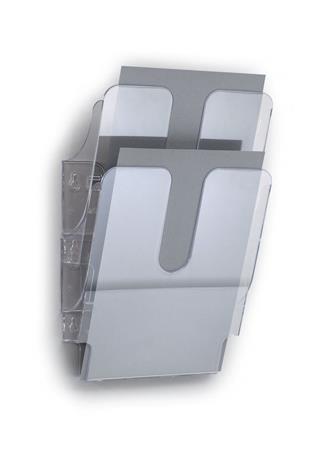 Držiak na katalógy, nástenný, na výšku, A4, DURABLE "FLEXIPLUS 2", priehľadná 1