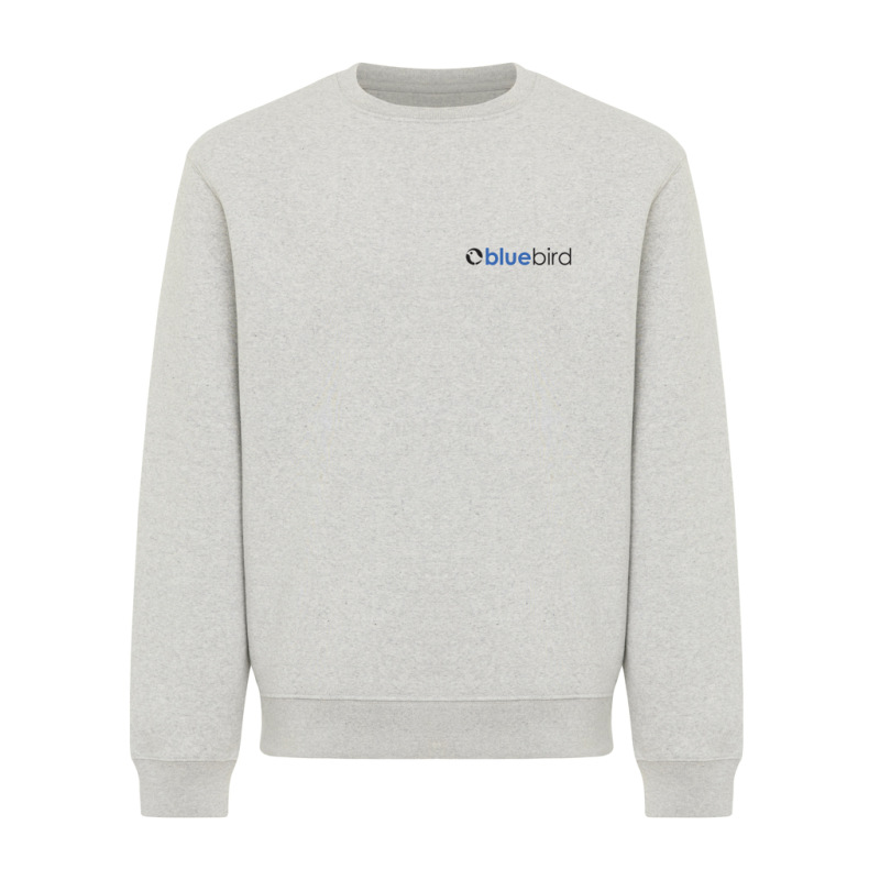 IQONIQ Toria Unisex mikina s okrúhl. výstrihom z rec. bavlny light heather grey XS 4