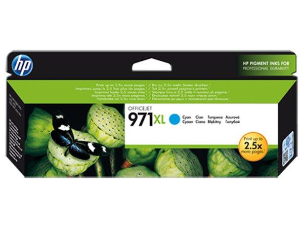 CN626AE Náplň pre OfficeJet Pro X 451, 476, 551, 576 tlačiarne, HP 971 xl, cyan, 6,6 k 1