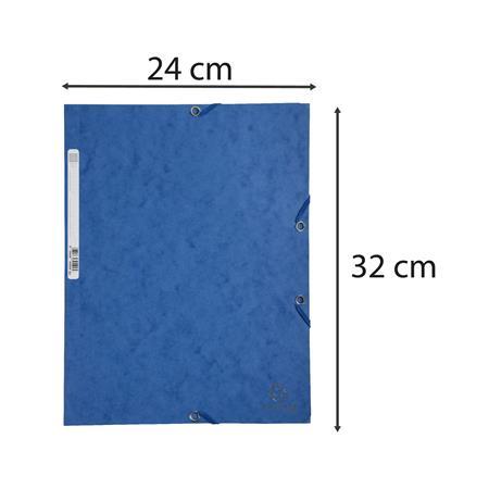 Doska s gumičkou, prešpánová, A4, EXACOMPTA, modrá 2