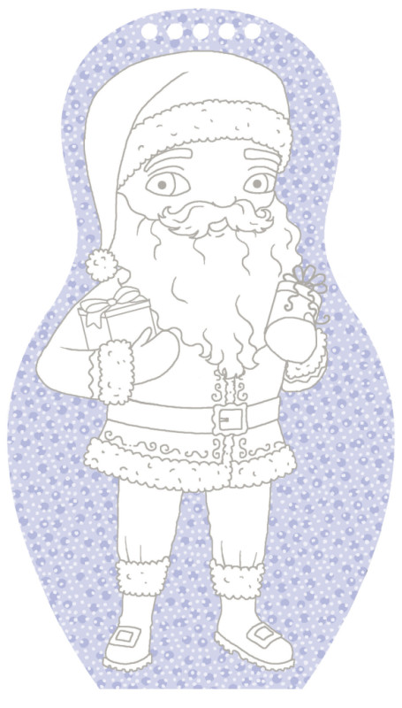 Obliekame bábiky VIANOCE – Maľovanky 2