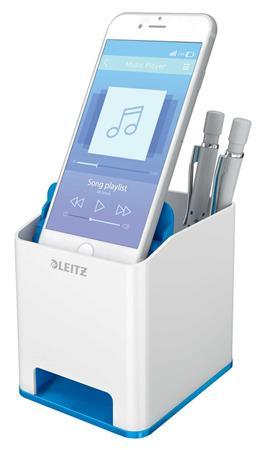 Držiak na písacie potreby, LEITZ "Wow", modrá 4
