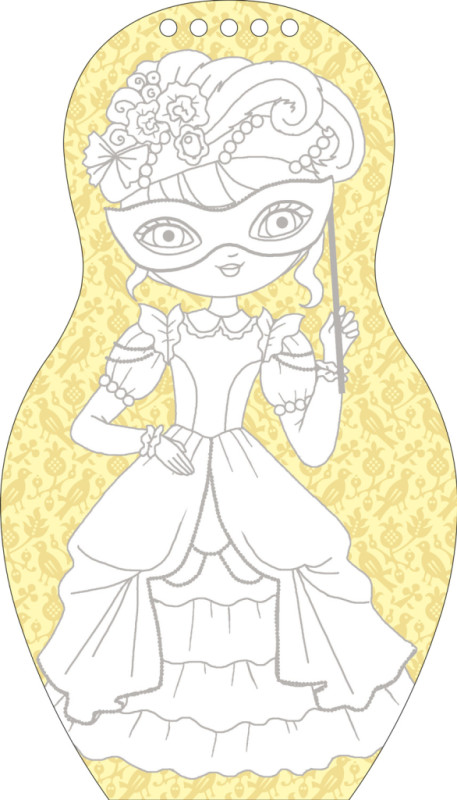 Obliekame talianske bábiky SOFIA – Maľovanky 4