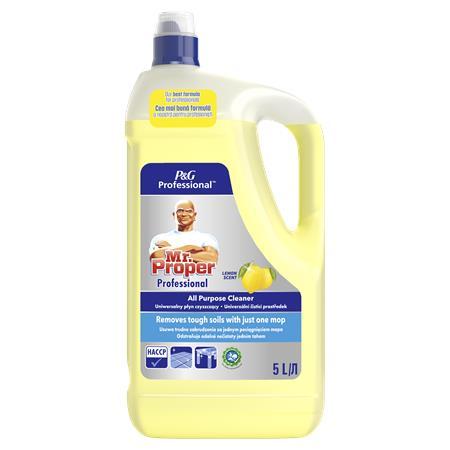Univerzálny čistiaci prostriedok na podlahy a povrchy, 5 l, MR PROPER, lemon 1