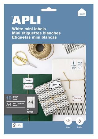 Etikety, univerzálne, 48,5x25,4 mm, APLI, 440 etikiet/bal 2