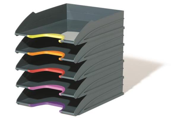 Odkladač, set, plastový, 5-dielový, DURABLE "VARICOLOR® 5" 1