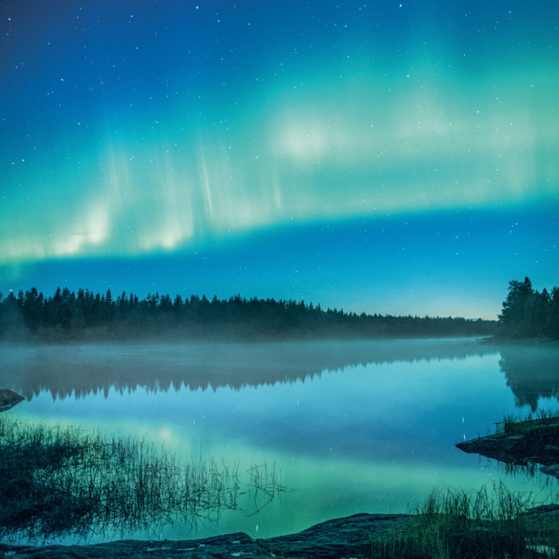 NOTIQUE Grid calendar Aurora Borealis 2027, 30 x 30 cm 4