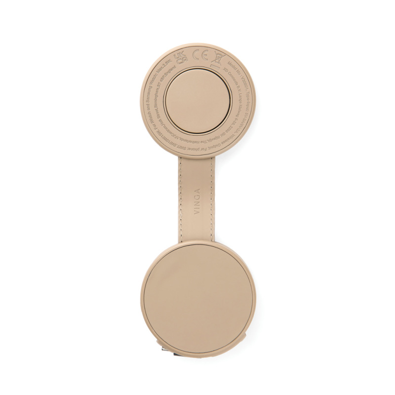 VINGA Baltimore RCS 2v1 bezdrôtová 15W cestovná nabíjačka greige 6