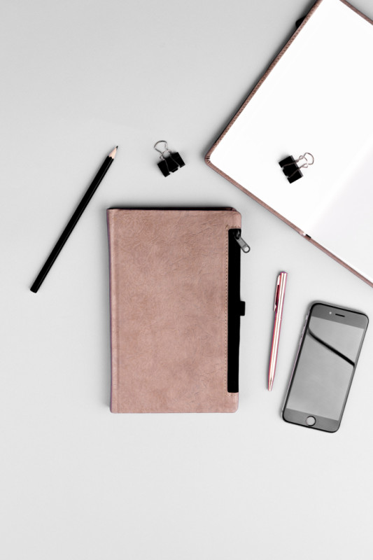 NOTIQUE Notes Hardy, hnedý, linajkovaný, 13 x 21 cm 4