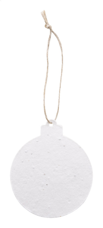 CreaJul Seed vlastná ozdoba na vianočný stromček zo semienkového papiera, okrúhla 1