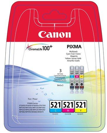 CANON Multipack "Pixma iP3600/4600/MP540", farebný, 3*9ml