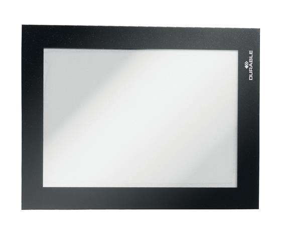 Informačný panel, A6, samolepiaci, DURABLE "DURAFRAME®", fekete 1