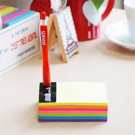 Samolepiaci poznámkový blok, 101x76 mm, 280 listov, STICK N "Magic Cube", neónové farby 6