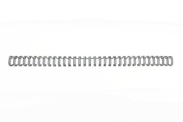 Hrebeň, kovový, 3:1, 9,5 mm, 85 listov, GBC "WireBind", čierny 1